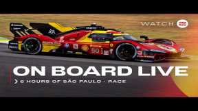  WEC Onboard the #50 LIVE race action at 6H São Paulo 2024 | Ferrari Hypercar 
