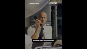 Frustrated pilot urges passengers to 'call their senator'