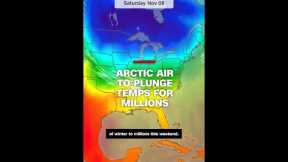 Arctic blast to bring the first taste of winter to much of the US