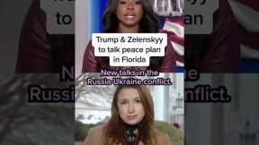 Trump & Zelenskyy to talk peace plan in Florida