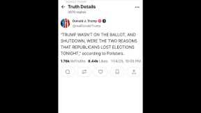 Trump reacts to election results