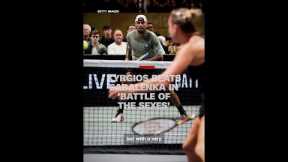 Kyrgios beats Sabalenka in 'Battle of the Sexes'