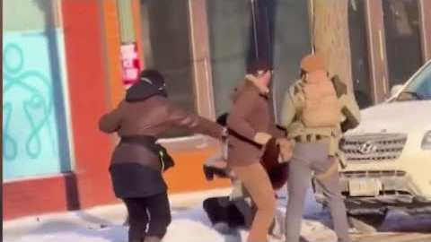 New video appears to show federal agents shoving and spraying man before shooting