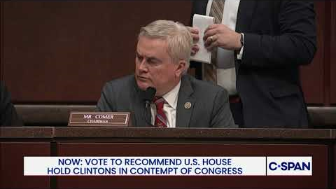 House Oversight Committee Votes to Recommend Clintons Be Held in Contempt of Congress