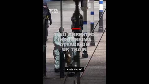 Two arrested in stabbing attack on UK train