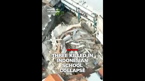 Three killed in Indonesian school collapse