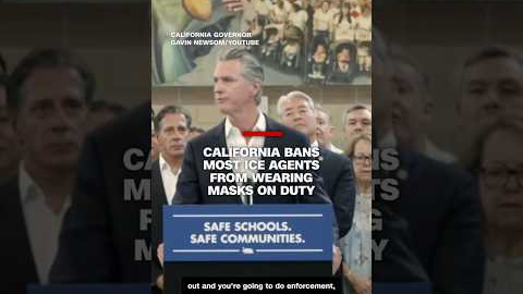 California bans most ICE agents from wearing masks on duty