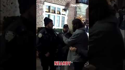 JUST IN: Driver arrested after RAMMING NYC synagogue #shorts #NYC #crime #antisemitism