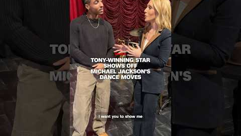 Tony-winning star shows off Michael Jackson's iconic dance moves