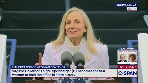 Virginia Governor Abigail Spanberger (D) Inaugural Address