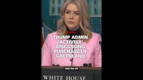 Trump admin 'actively' discussing purchase of Greenland