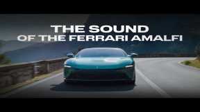  The Ferrari Amalfi roars through sunset 