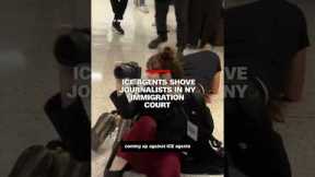 ICE agents shove journalists in NY immigration court
