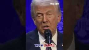 Trump lays down Hamas ULTIMATUM during historic peace announcement #shorts #foxnews #trump