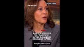 Harris returns to ‘The View’ after infamous comment in 2024
