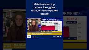 Meta beats on top, bottom lines, gives stronger-than-expected forecast