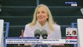 Virginia Governor Abigail Spanberger (D) Inaugural Address