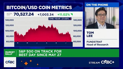 Fundstrat's Tom Lee: Crypto looks like it is bottoming now