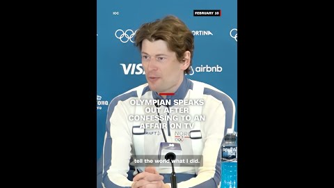 Olympian speaks out after confessing to an affair on TV