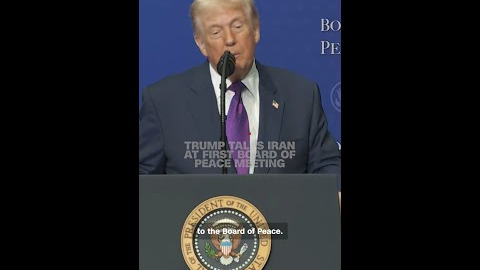 Trump talks Iran at first Board of Peace meeting