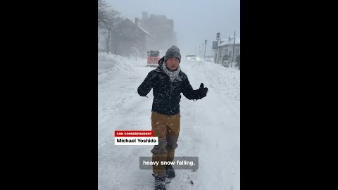 Bomb cyclone blasts Boston with snow
