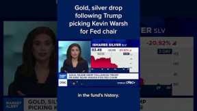 Gold, Silver drop following Trump picking Kevin Warsh for Fed Chair