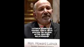 Lutnick admits to having lunch with Epstein on island after denying relationship