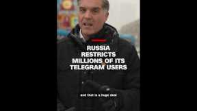 Russia restricts millions of its Telegram users