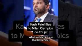 Kash Patel flies to Milan Olympics on FBI jet