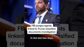 FBI purges agents linked to Trump classified documents investigation