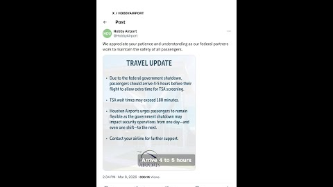 Hours-long delays at airports due to TSA shortages