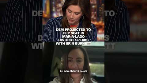 Dem projected to flip seat in Mar-a-Lago district speaks with Erin Burnett
