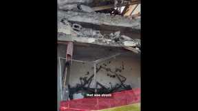 Israeli home damaged by Hezbollah rocket