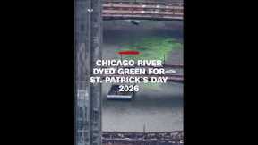 Chicago River dyed green for St. Patrick’s Day 2026