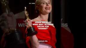 Jessie Buckley wins Best Actress Oscar for 'Hamnet'
