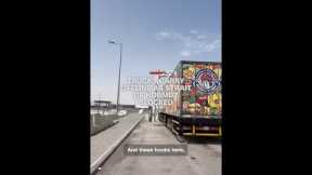 Trucks carry lifeline as Strait of Hormuz blocked