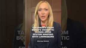 Takeaways from Bondi's dramatic closed-door Epstein briefing with lawmakers