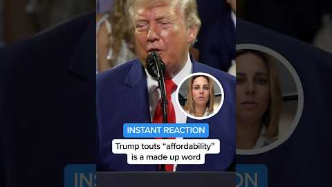 INSTANT REACTION: Trump touts 'affordability' is a made up word