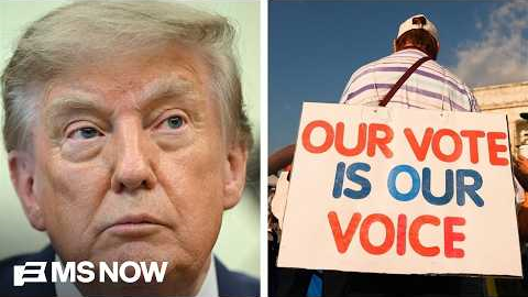 ‘Flailing’ and ‘terrified’: Trump continues attacks on voting as thousands join March on Washington