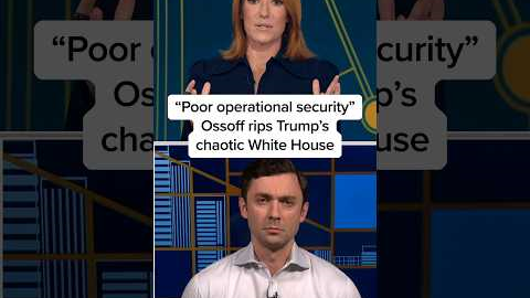 'Poor operational security': Ossoff rips Trump's chaotic White House for plane switch scandal