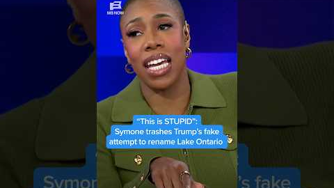 'This is STUPID': Symone trashes Trump's fake attempt to rename Lake Ontario