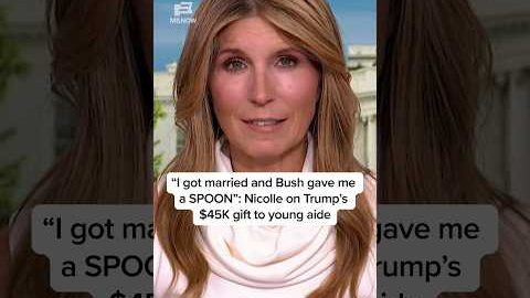 'I got married and Bush gave me a SPOON': Nicolle on Trump's $45K gift to young aide