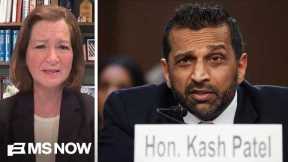 'PARTISAN FBI Director’: Barbara McQuade RIPS Kash Patel hearing