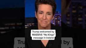 Trump welcomed by MASSIVE 'No Kings' message in Ireland