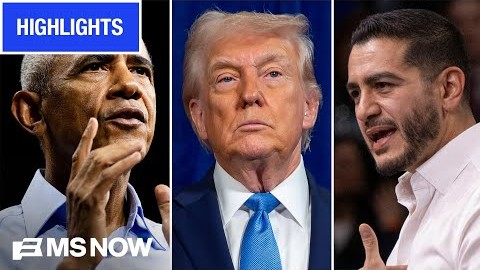 9 days to midterms: Trump attacks on El-Sayed, Obama's rally RETURN | MS NOW Highlights
