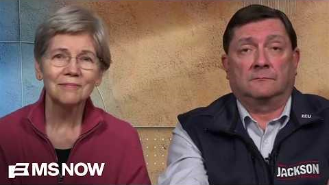 'Power belongs to the people' Sen. Elizabeth Warren & Troy Jackson rally together in Maine