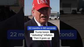Trump keeps defeating inflation. Then it goes up.